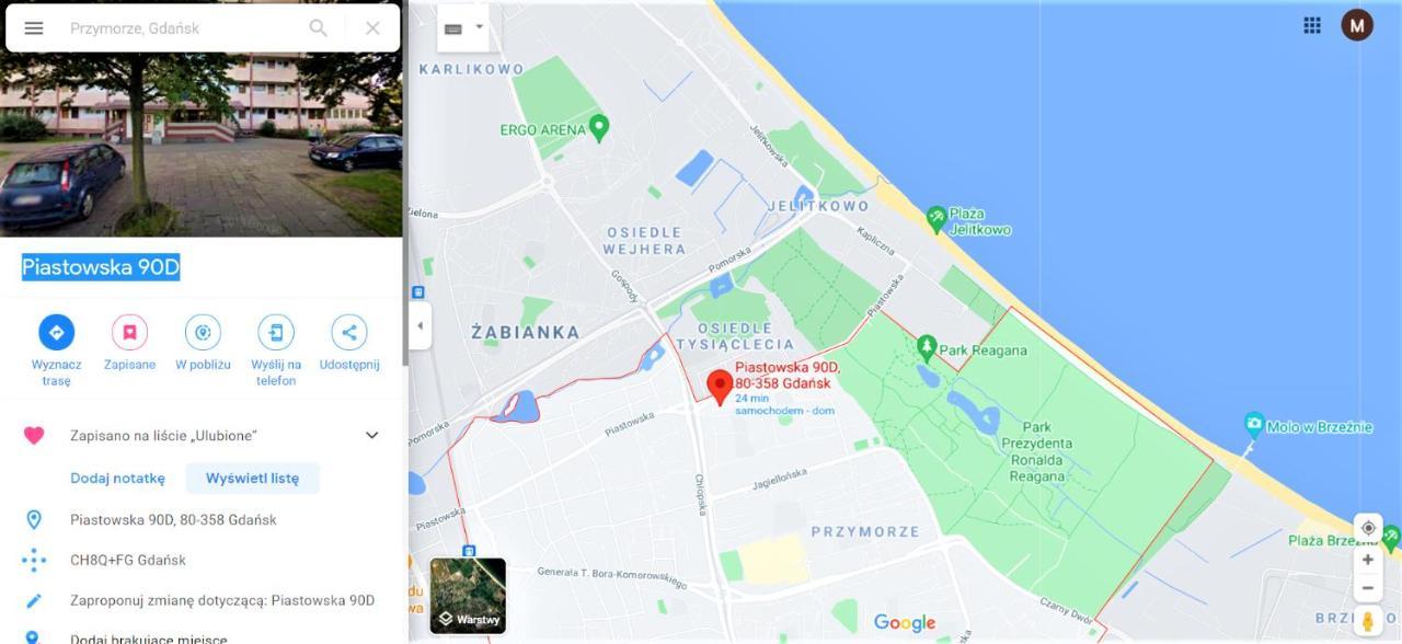 Apartament 2 Pokoje W Gdansku Blisko Morza 1500 M Do Plazy Kültér fotó